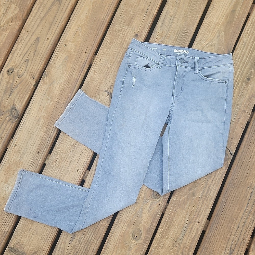 Sonoma Gray Skinny Jeans Versatile Style